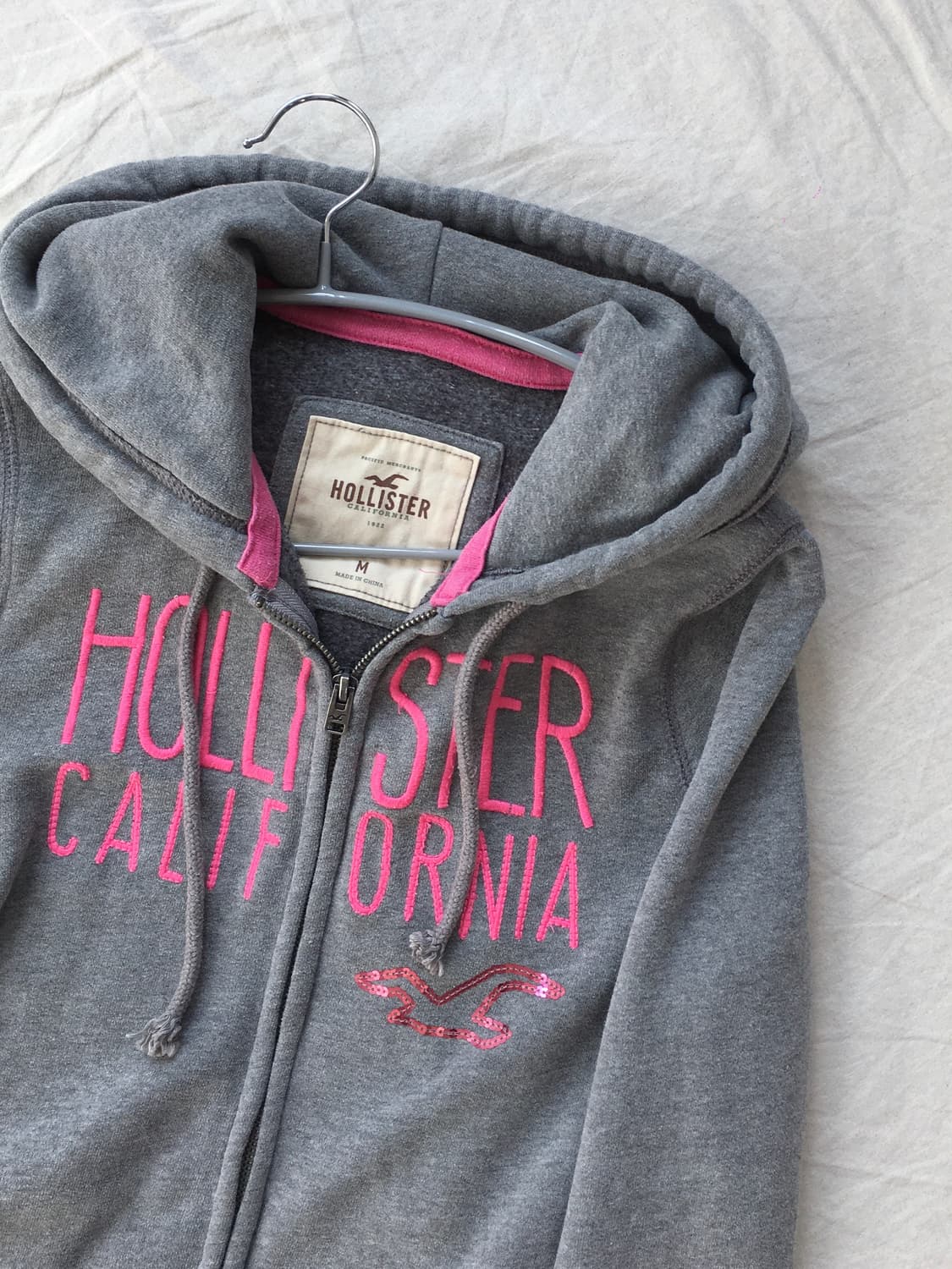 홀리스터 핑크로고 후드집업 상품이미지4