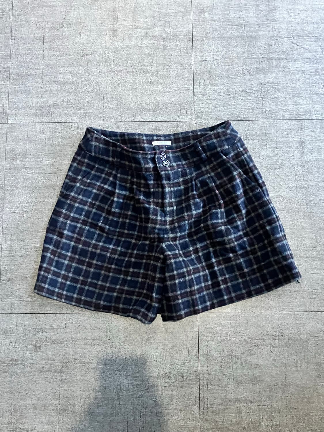 일본빈티지 Glacier 하구미모리걸 할메카지 헤링턴 울하프팬츠 반바지 상품이미지1