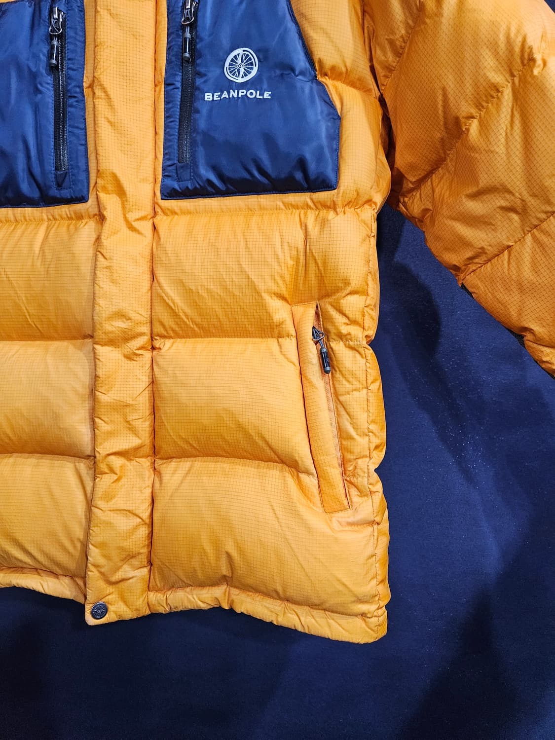 빈폴 옐로우컬러 남성 105 구스다운 패딩  상품이미지6