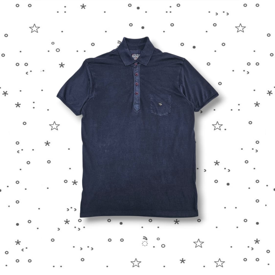 L DIESEL 디젤 카라 반팔 티셔츠 상품이미지1