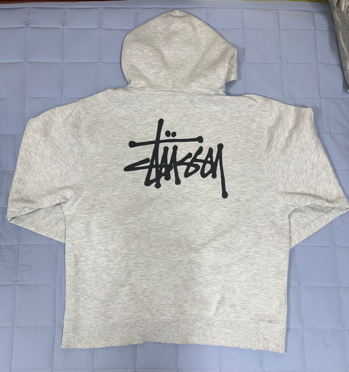 [XL] 스투시 베이직 후드 애쉬 헤더 상품이미지1