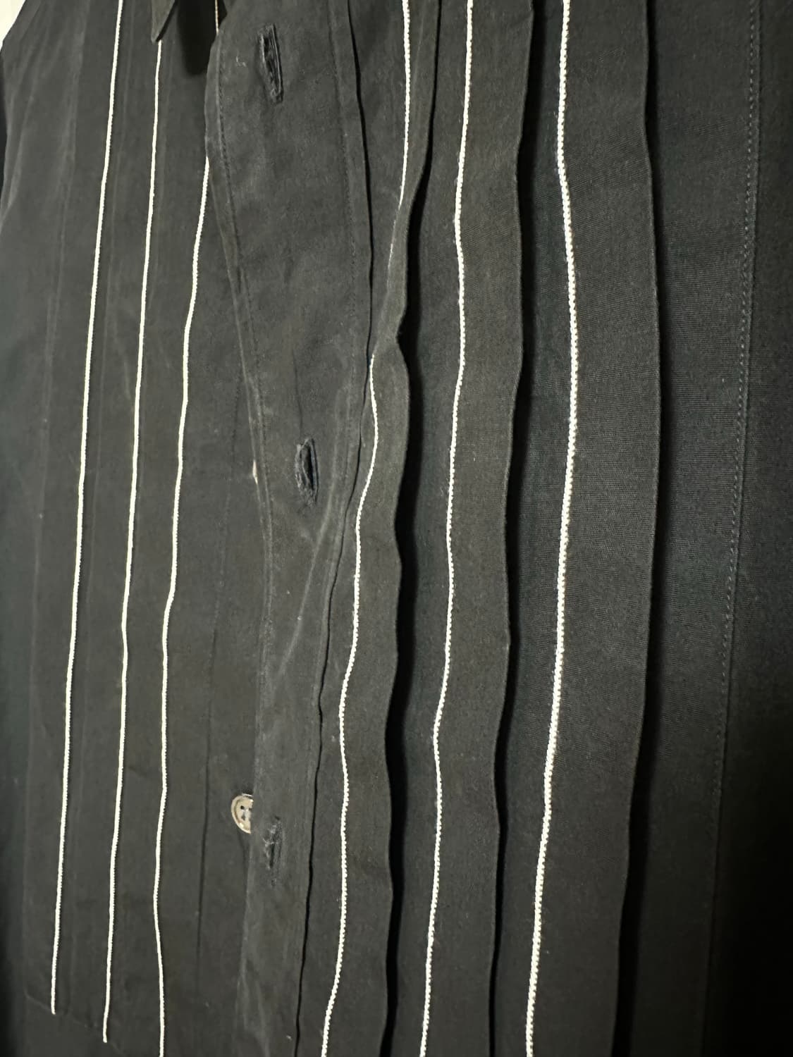 꼼데가르송 스트라이프 플레이티드 셔츠 (M) 상품이미지5