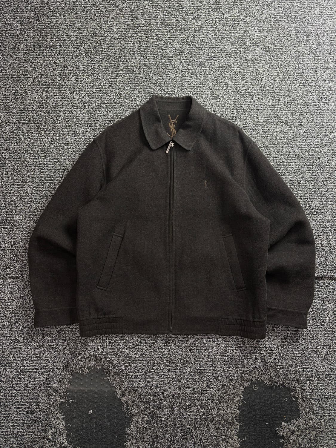 90s YSL 입생로랑 아카이브 블루종 울자켓 4980 상품이미지2