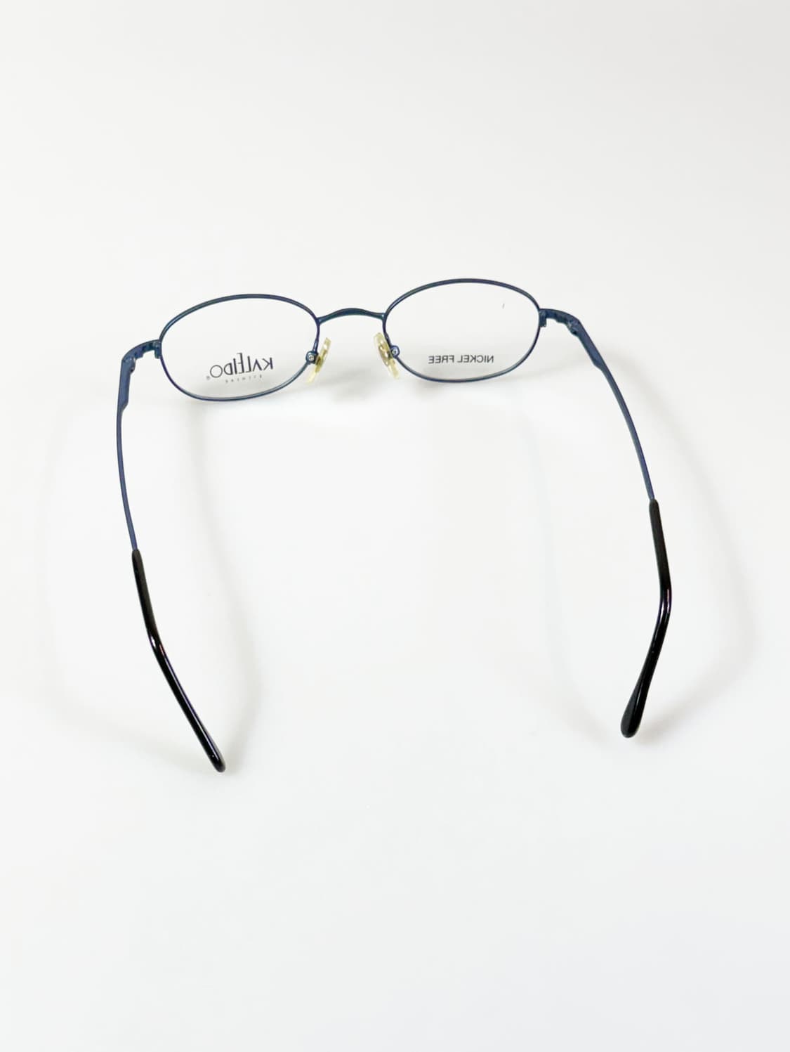 90s KALEIDO 슬림 오벌 블루 메탈 빈티지 안경 상품이미지5