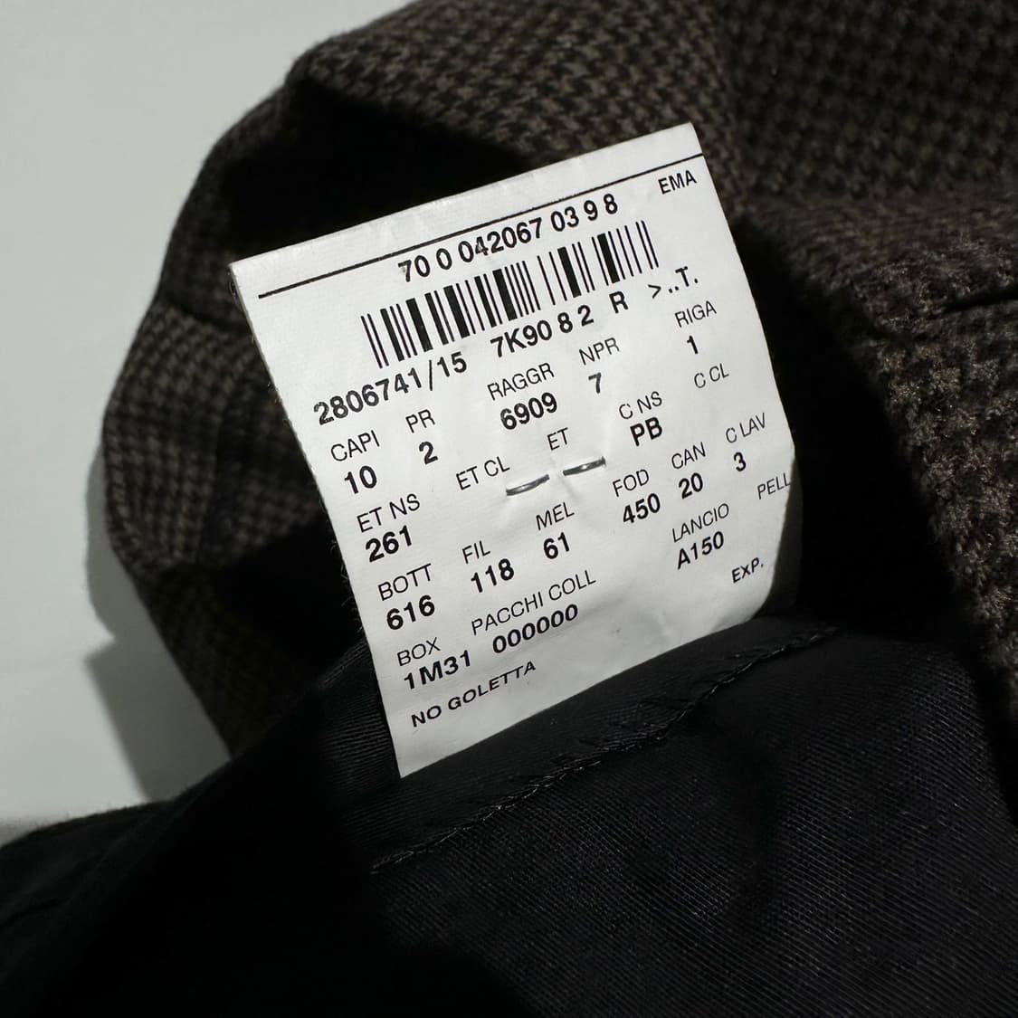 폴로 랄프로렌 이태리 메이드 하운드 투스 체크 울 트라우저 슬랙스 상품이미지8