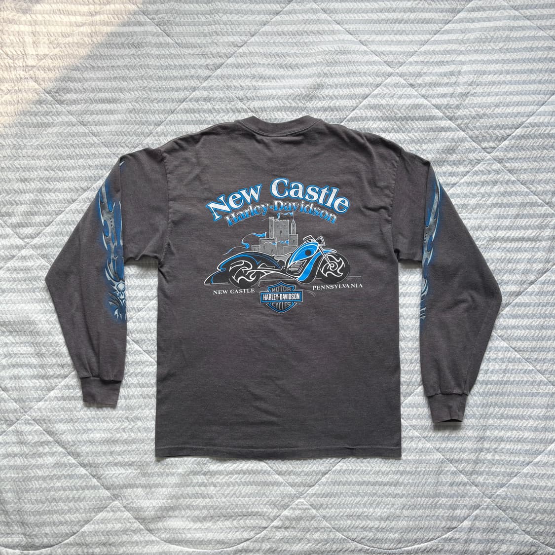 빈티지 할리데이비슨 플레임 롱슬리브 티셔츠 상품이미지2