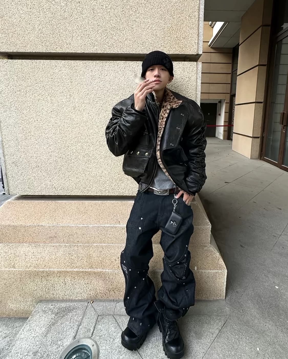 Leopard Liner Bomber 상품이미지5