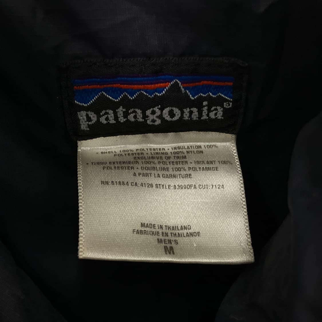 00's 파타고니아 블랙 퍼프 패딩 자켓 M 상품이미지3
