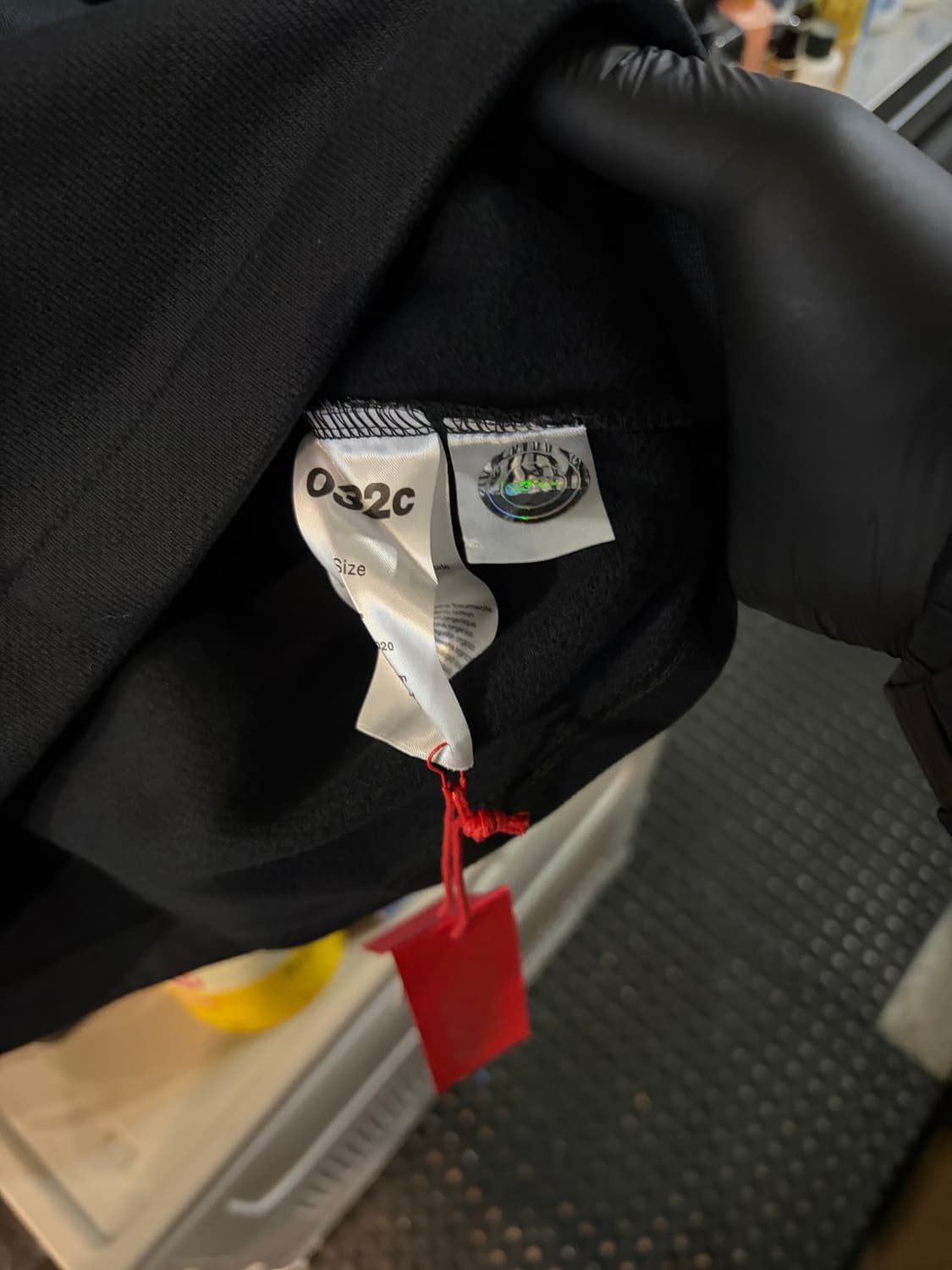 032C 숏트 슬리브 스웨터 블랙 라지 상품이미지3