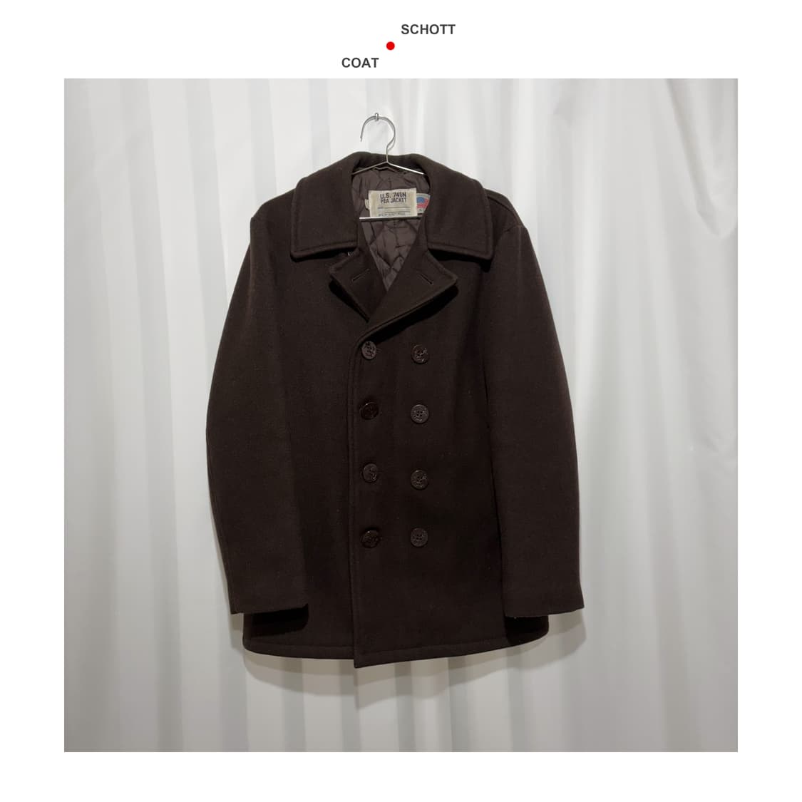 쇼트 u.s 74on 피코트 상품이미지1