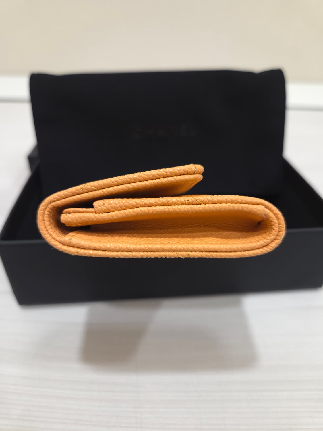 샤넬 똑딱이 플랩 캐비어 카드지갑 상품이미지7