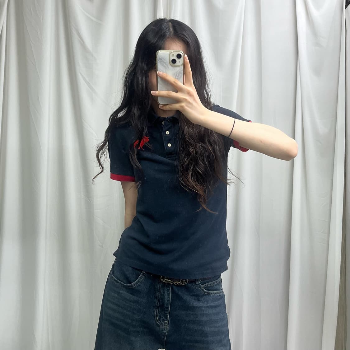 Abercrombie navy collar T-shirts 상품이미지1