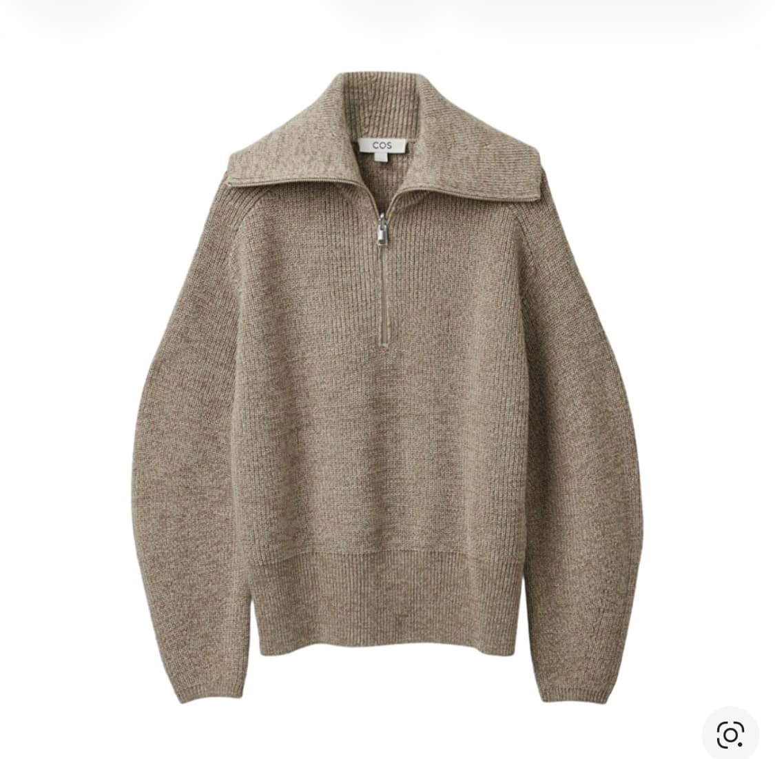 코스 집 니트 베이지 하프집업 반집업니트 상품이미지1
