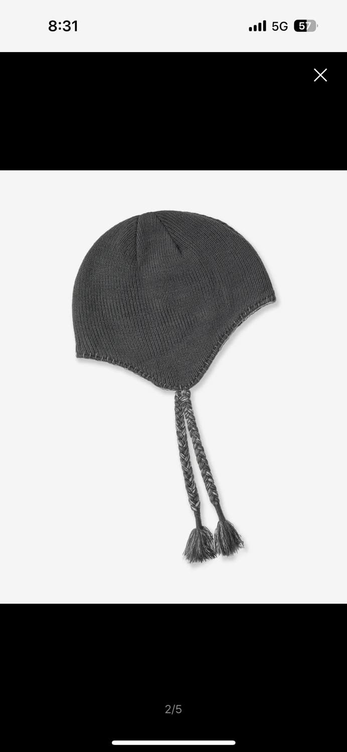 aeae EARFLAP BEANIE [CHARCOAL] 상품이미지2