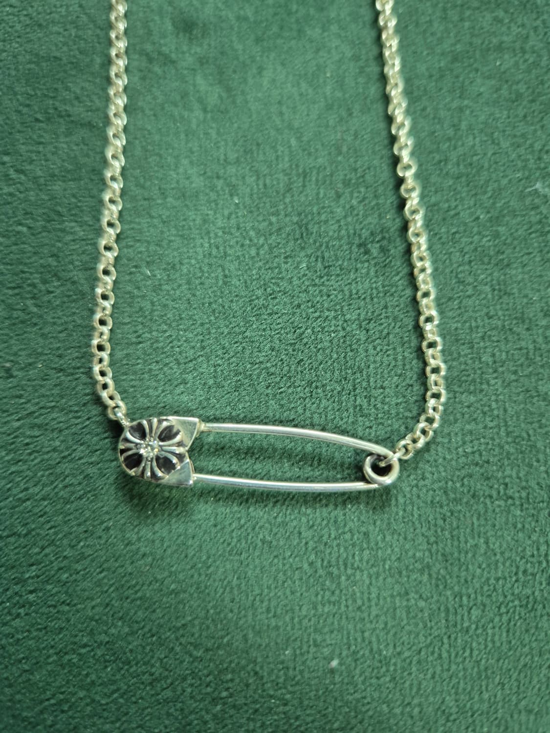 크롬하츠 세이프티핀 다이아 목걸이 20인치 상품이미지2