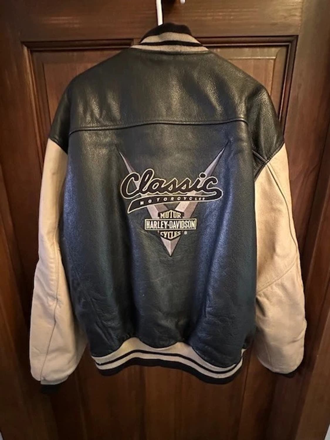 00s 할리데이비슨 레더 봄버 자켓 풀그레인 레더 자켓 상품이미지1