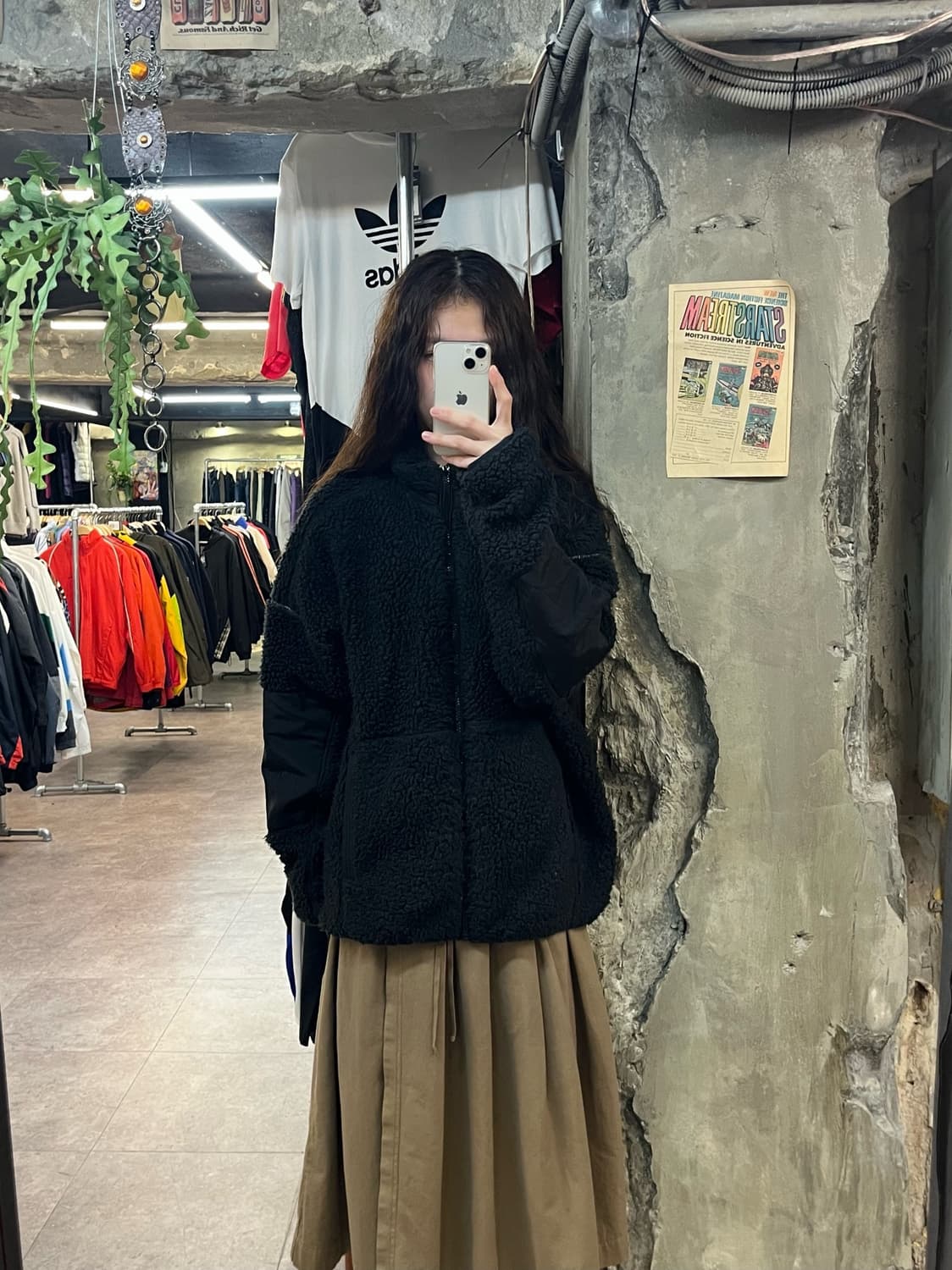 아디다스 플리스 자켓 블랙 S #csz1974 상품이미지2