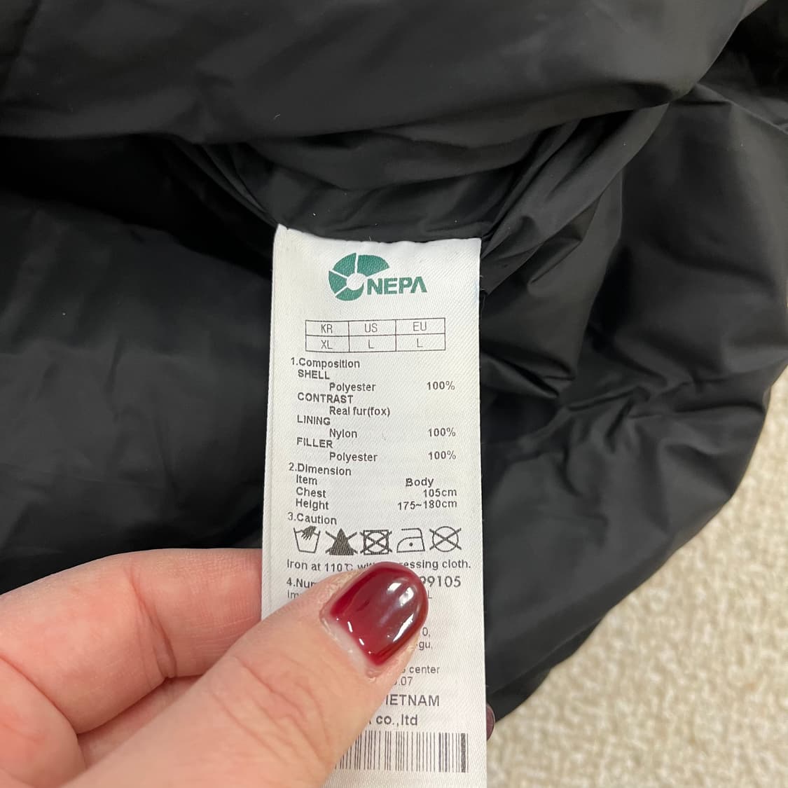 [105] 네파 고어텍스 인피니움 윈드스토퍼 폭스퍼 후드 패딩 자켓 01 상품이미지3