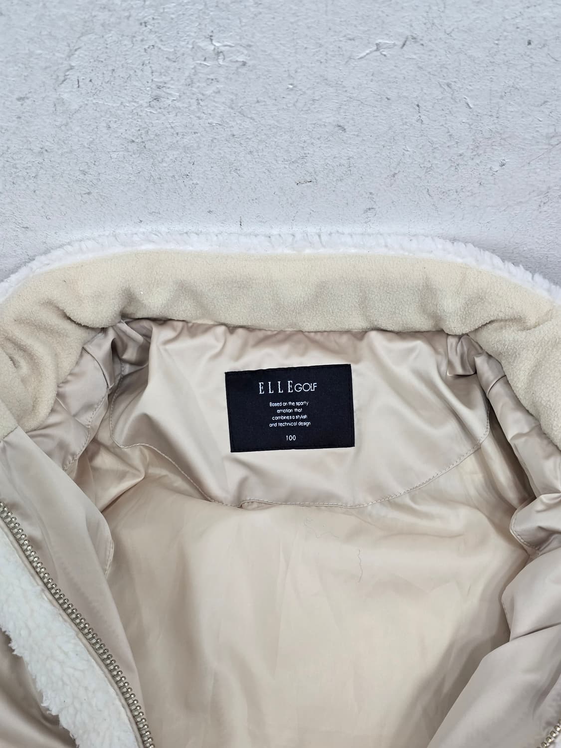 ELLE 끌레베르 여성 구스패딩  아이보리 상품이미지4