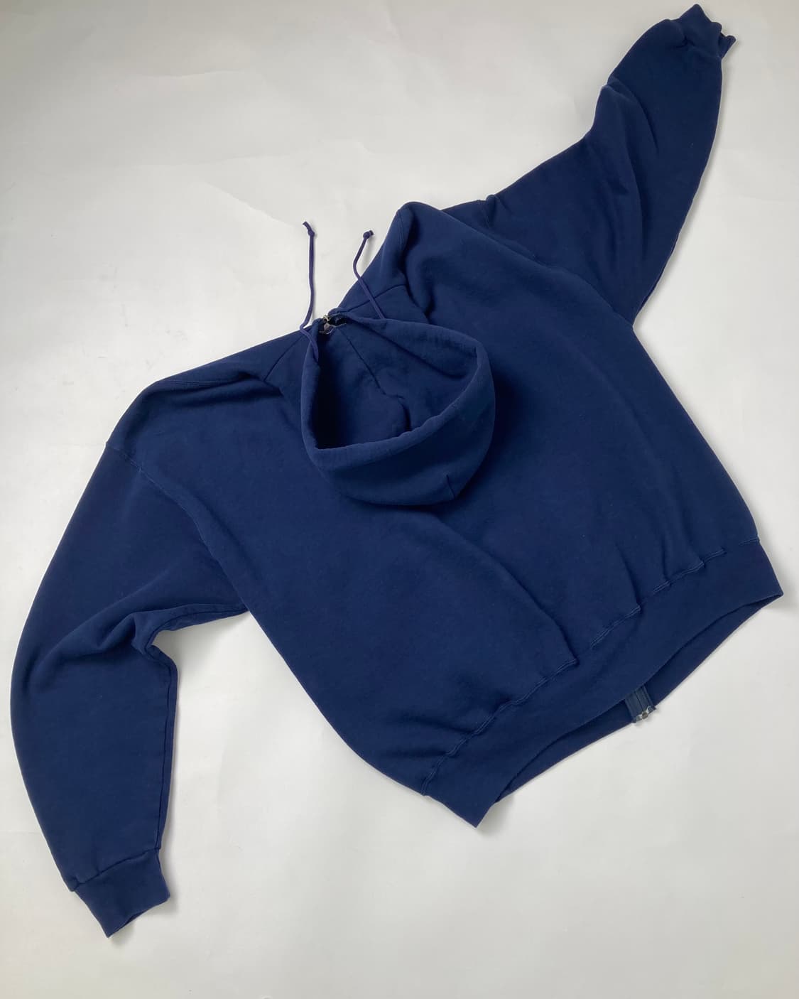 90s Russell Zip Up Hoodie (navy) 상품이미지2