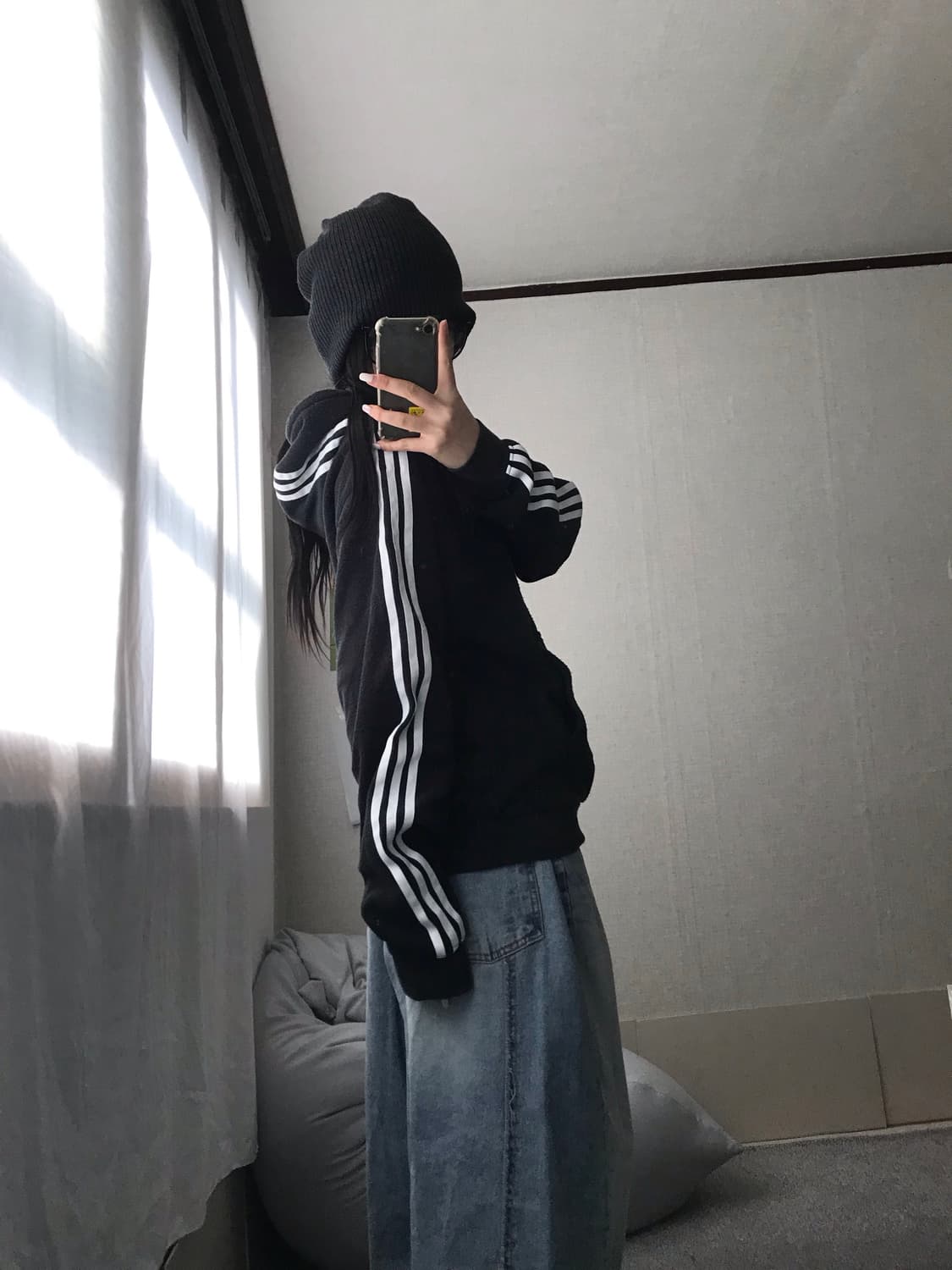 아디다스 블랙 부클 후드티 상품이미지6