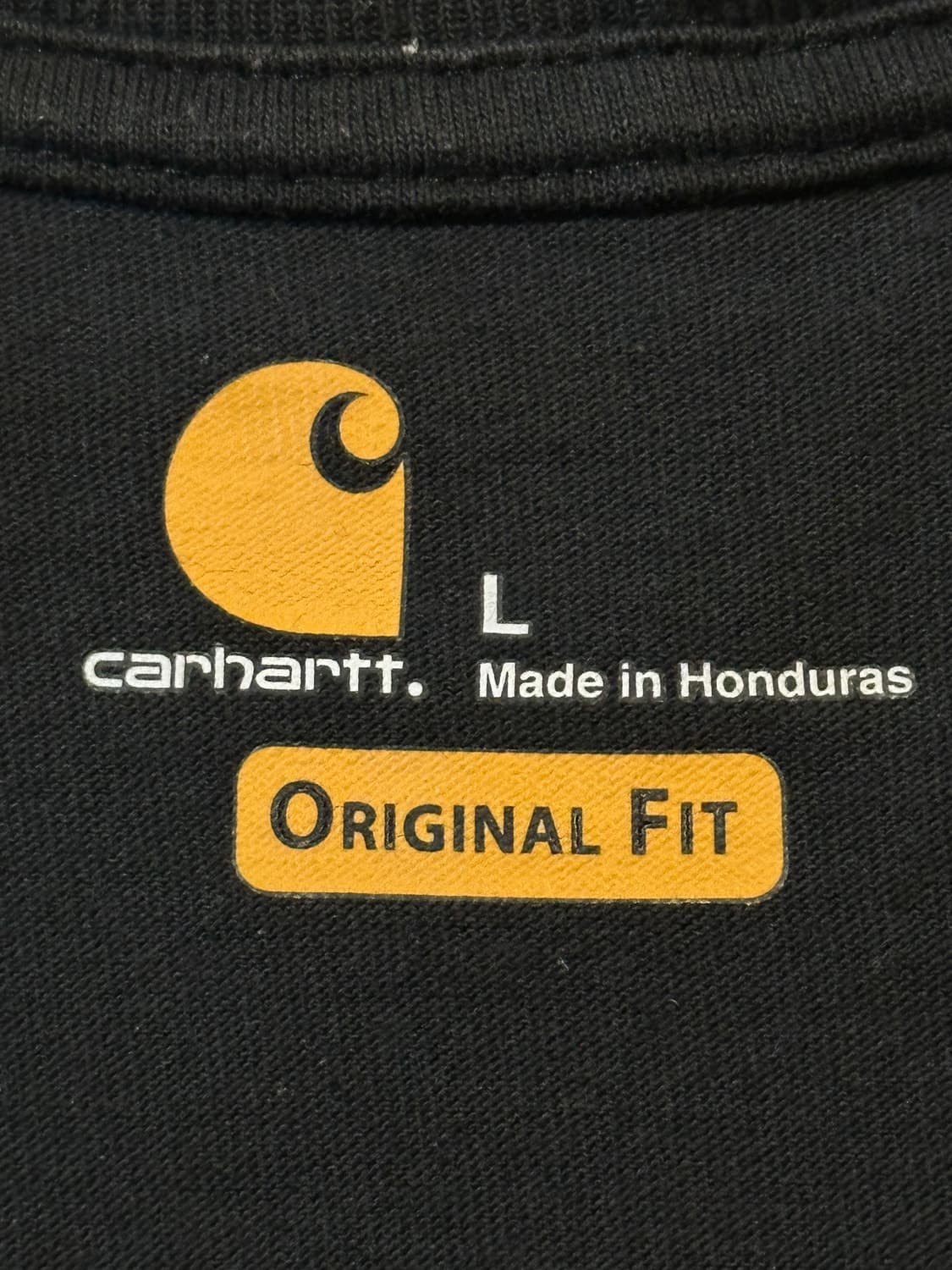칼하트 CARHARTT 오리지널핏 포켓 반팔 티셔츠 블랙 상품이미지5
