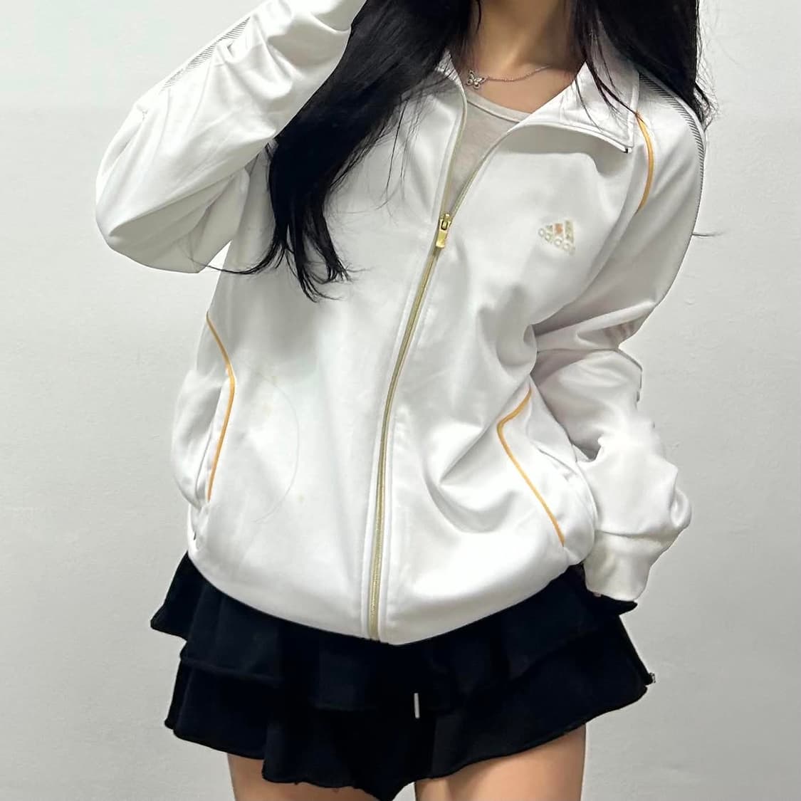 아디다스 00s 올드스쿨 화이트 트랙탑 희귀져지(100) 상품이미지2