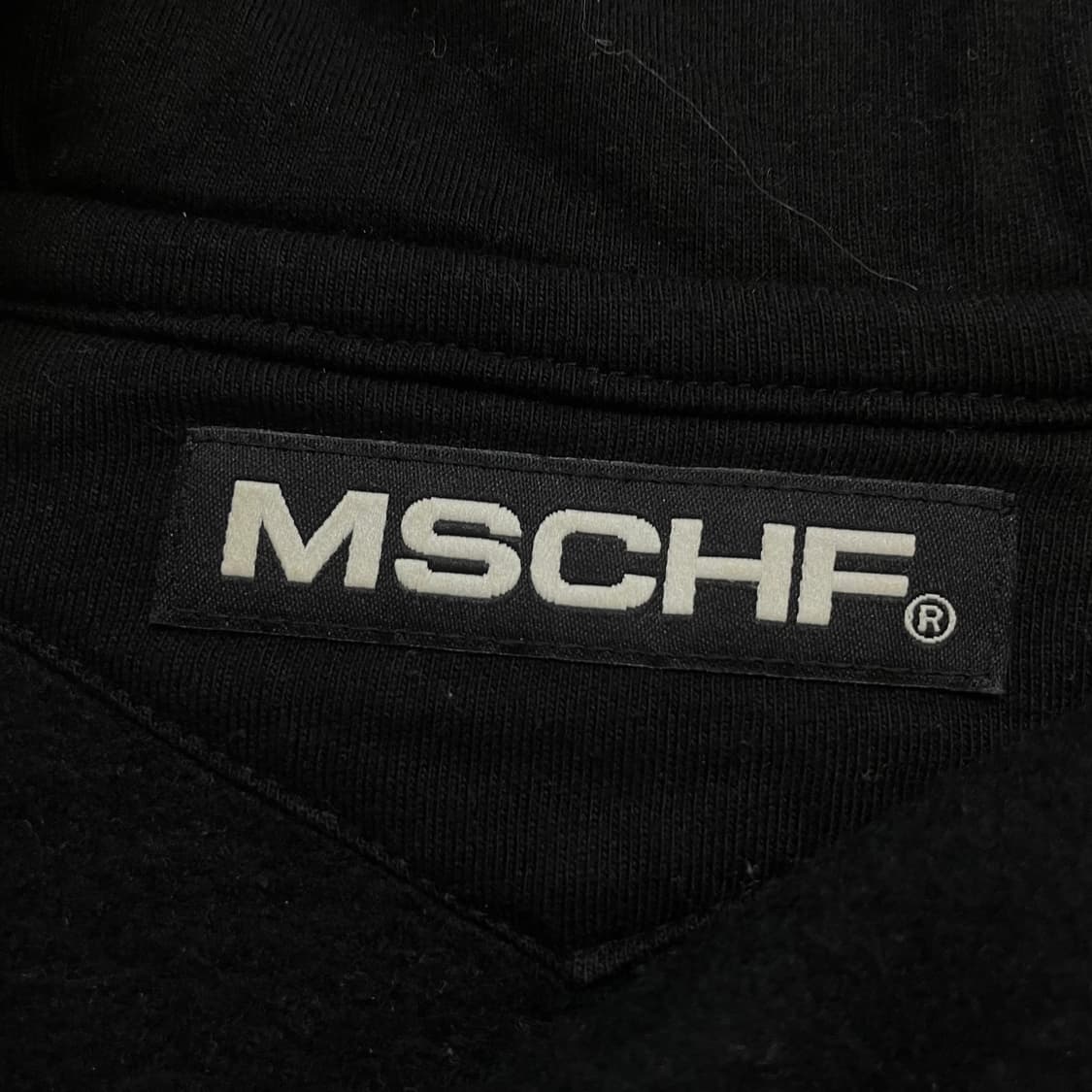 미스치프 크롭 사이드 지퍼 후드티 블랙 상품이미지6