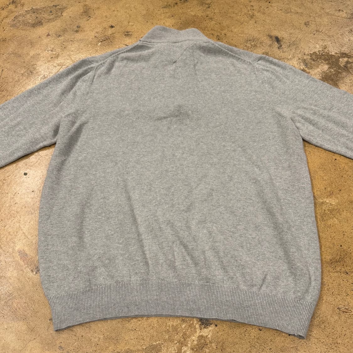 [정품/XL] 타미힐피거 하프집업 니트 그레이 b18 상품이미지4