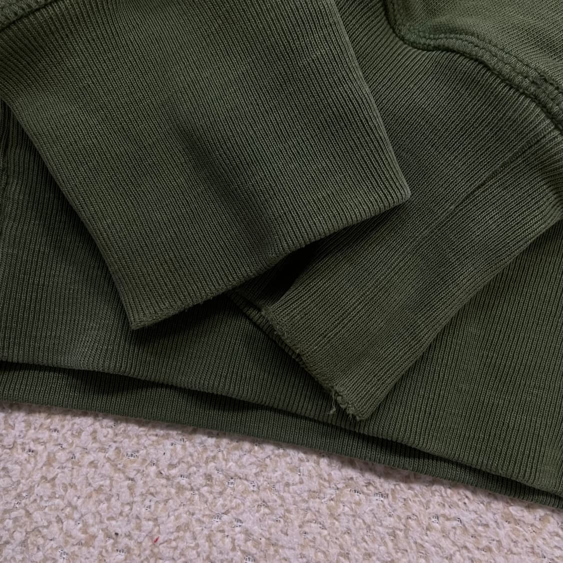 스톤아일랜드 데님 스몰 로고 후드집업 그린 상품이미지7