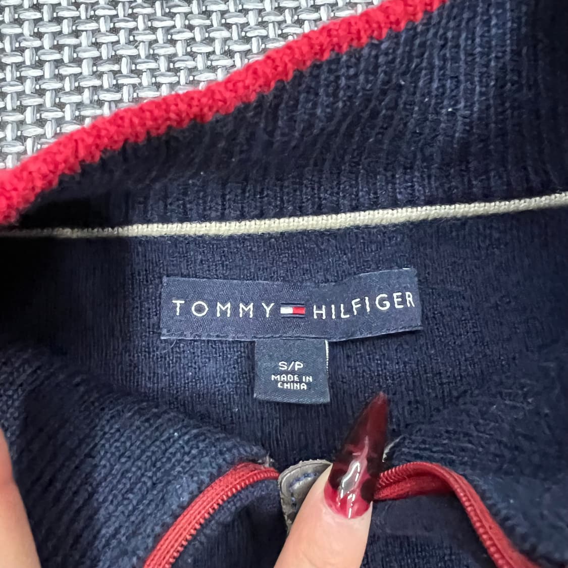타미힐피거 니트집업 상품이미지2