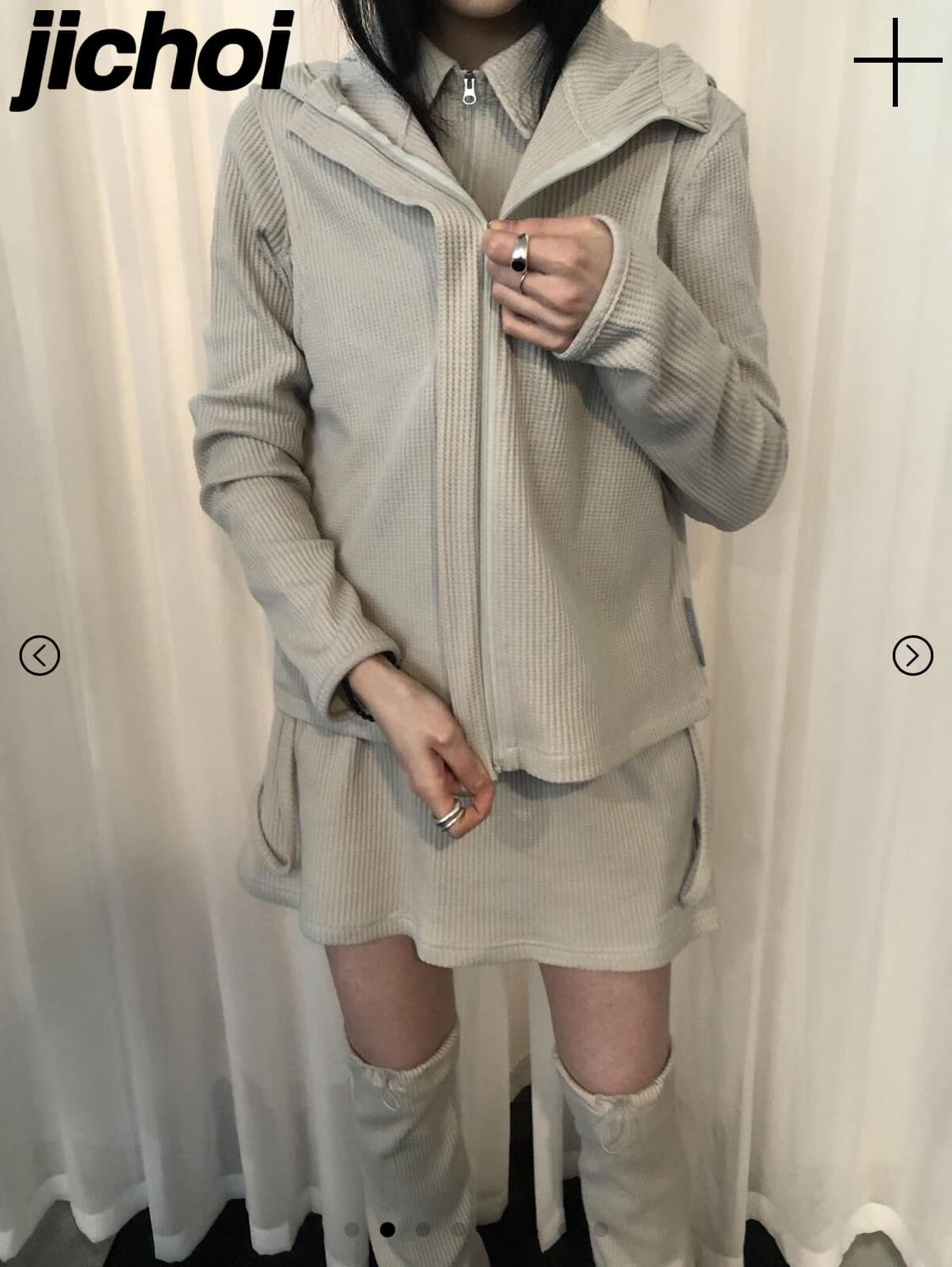 지초이 24-001 WAFFLE VEST (BEIGE) 상품이미지1