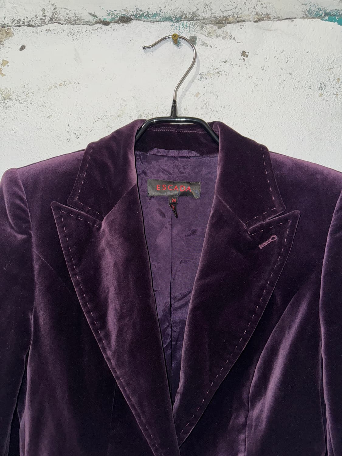ESCADA 퍼플 벨벳 자켓(34) 상품이미지2