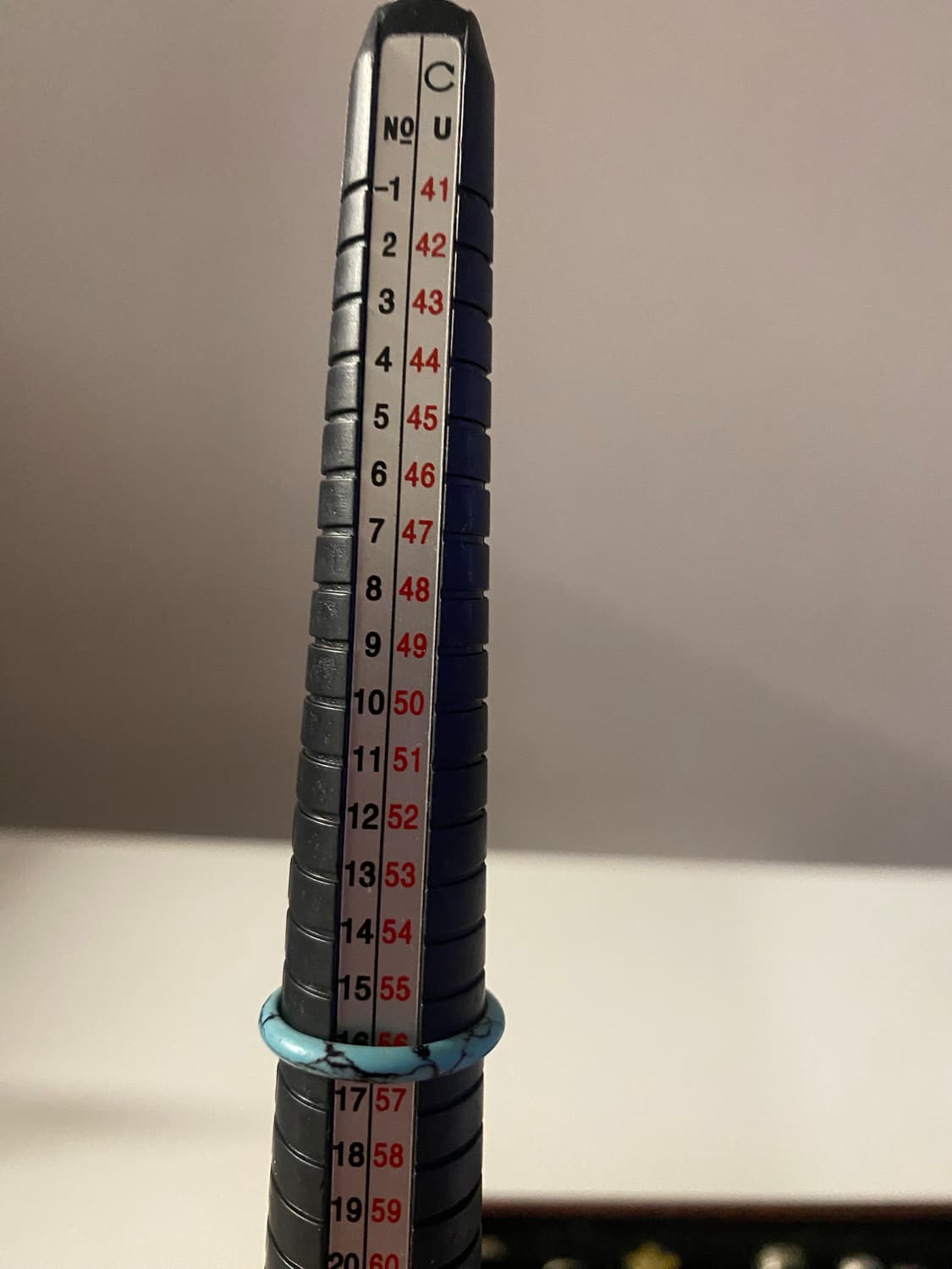 터키석블루색상 마블 반지 상품이미지4