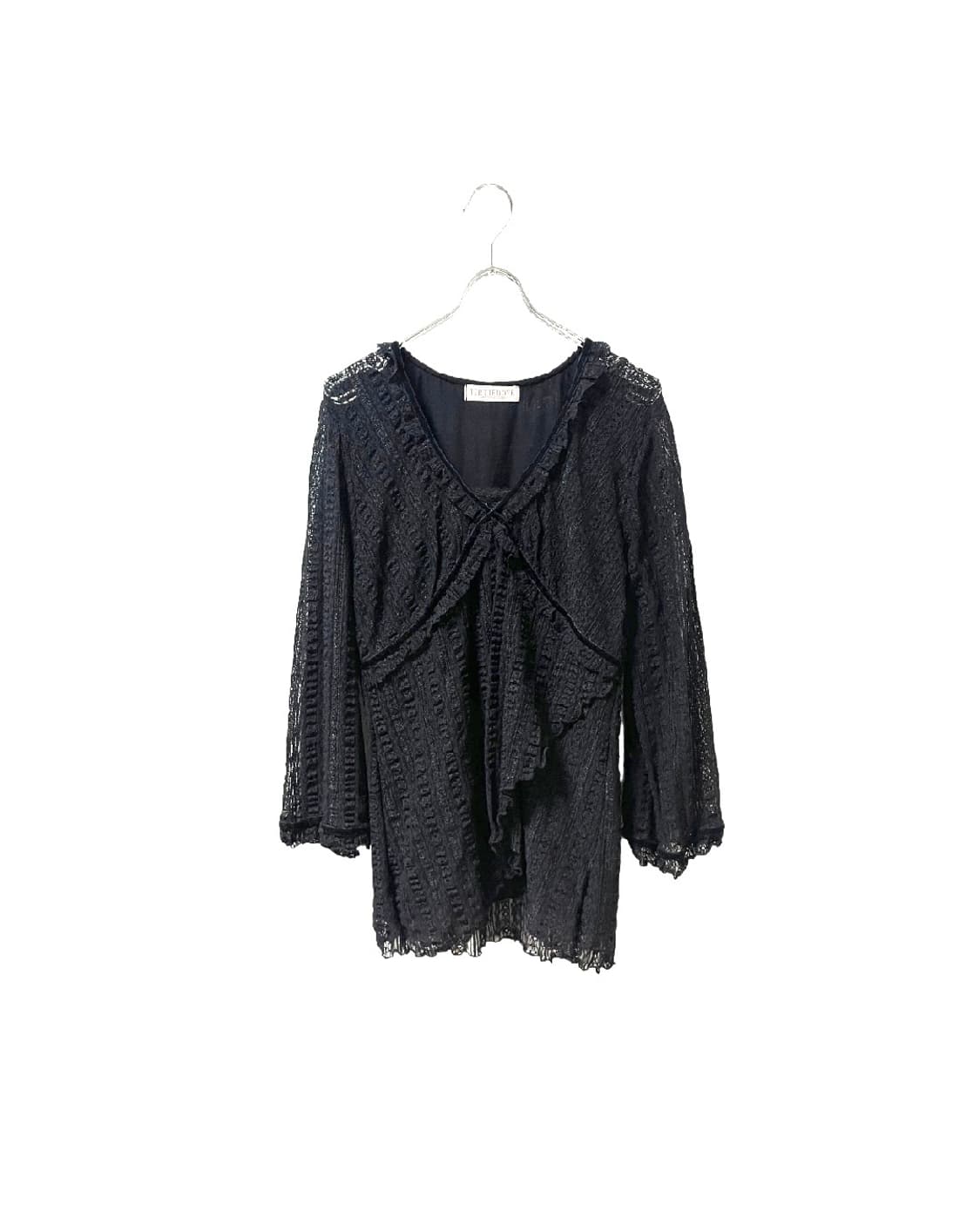 TURTLEDOVE Lace Drape Blouse Knit 상품이미지1
