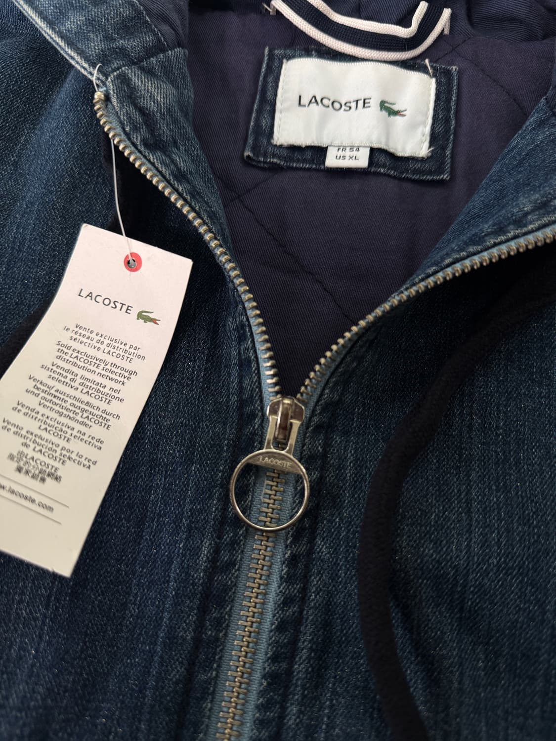 라코스테 루즈핏 00‘s 데님 액티브 후드 점퍼 상품이미지6