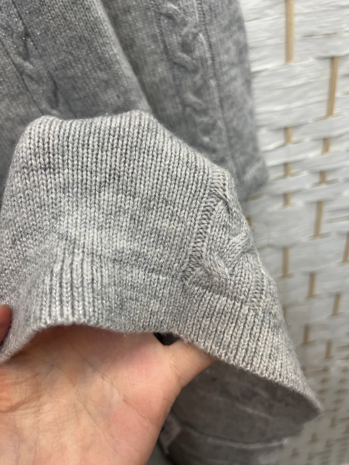 꽈배기 실버 니트 상품이미지4