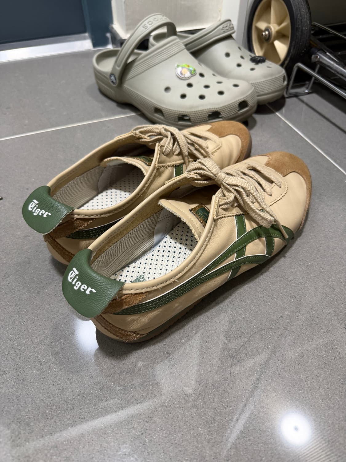 오니츠카타이거 멕시코66 베이지 그라스그린 275 상품이미지3