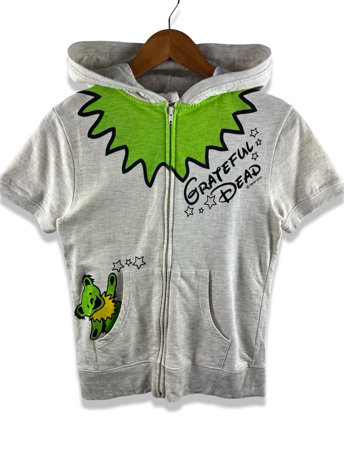 그레이트풀데드 댄싱베어 키치 반팔후드집업2962 상품이미지1