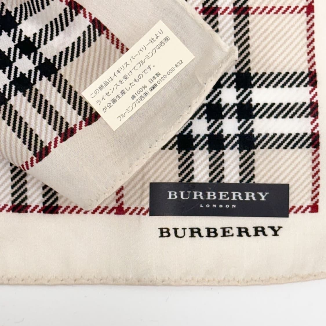 (새상품) burberry / 버버리 코튼 쁘띠스카프 손수건 상품이미지6