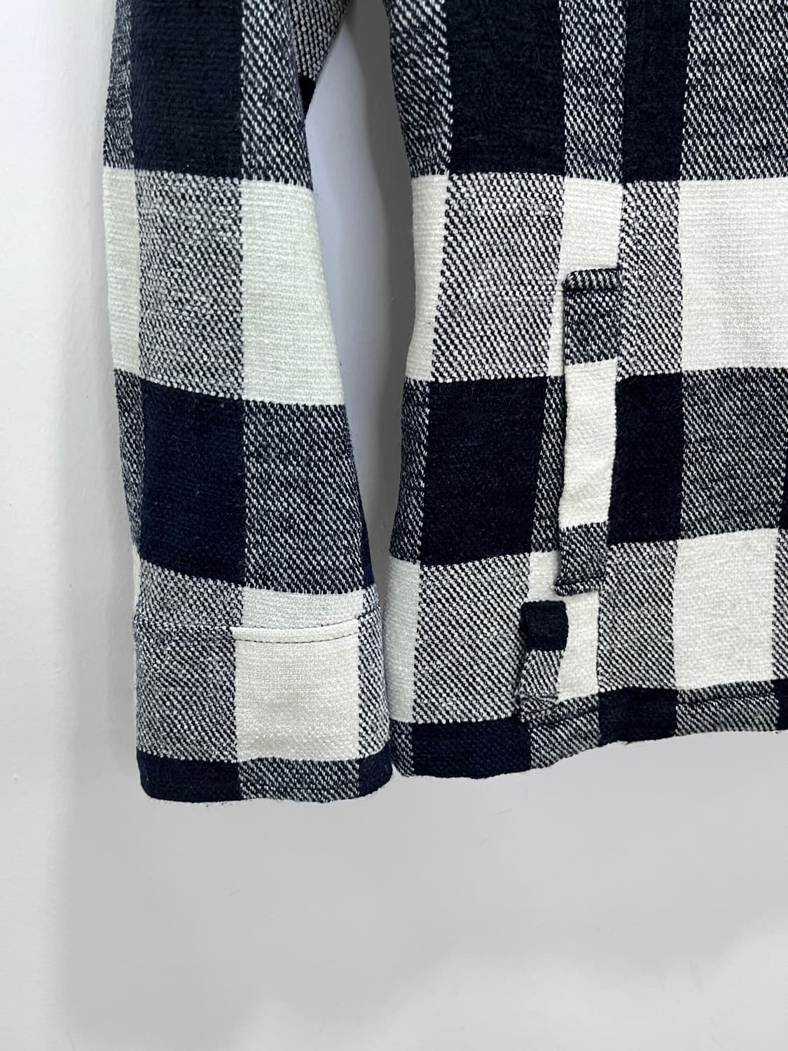 GIRLS BAISIC 체크 버튼 사선 자켓 상품이미지9