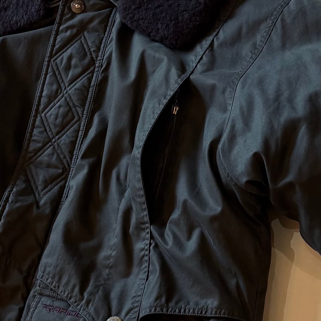 [105-108] 90s RAPIDO 올리브드랩 구스 다운 필드 파카 상품이미지6