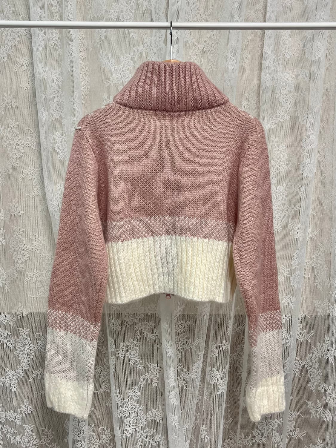 F) 오디너리홀리데이 코위찬 집업 가디건 핑크 상품이미지2