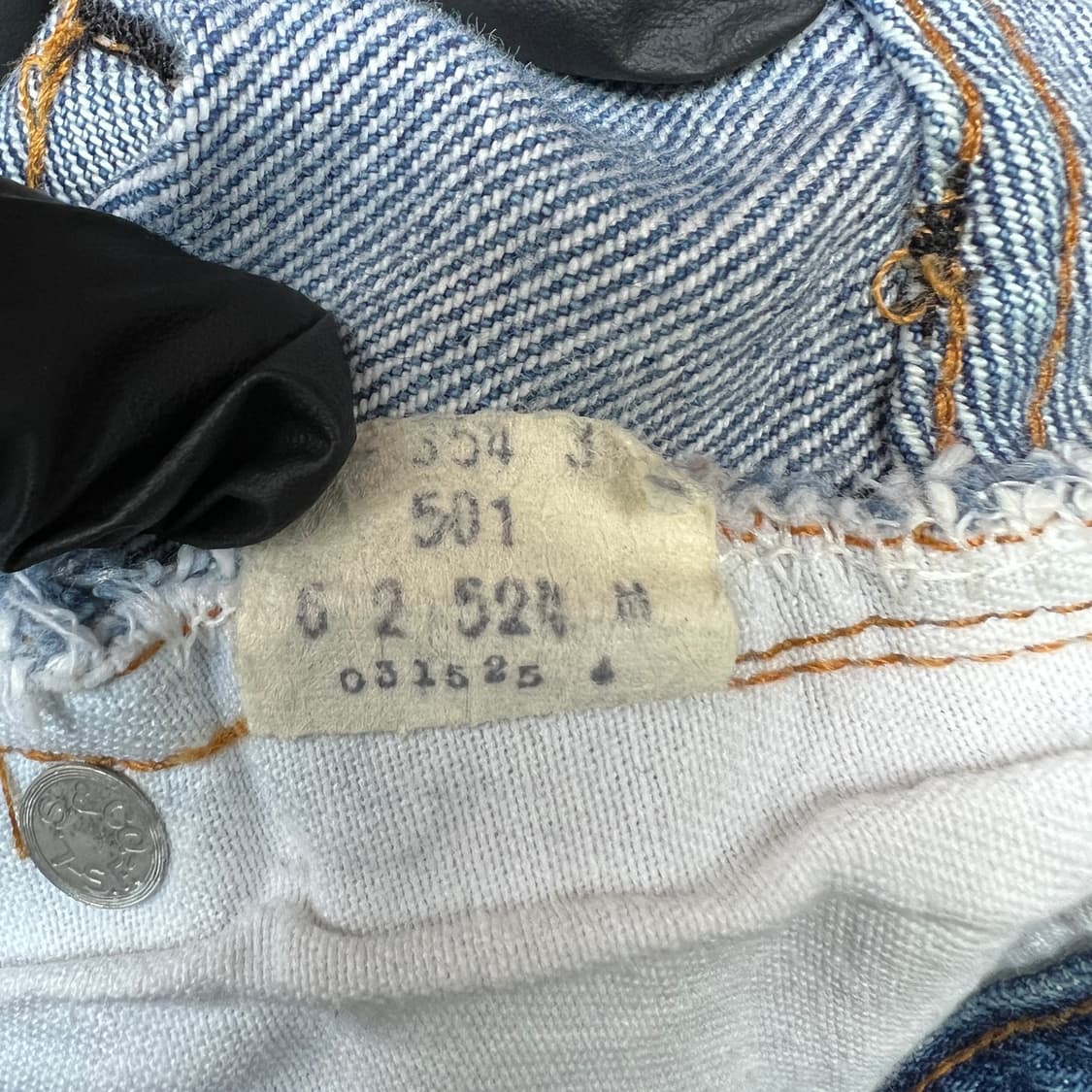 80s levis 501 데님 스커트 상품이미지9