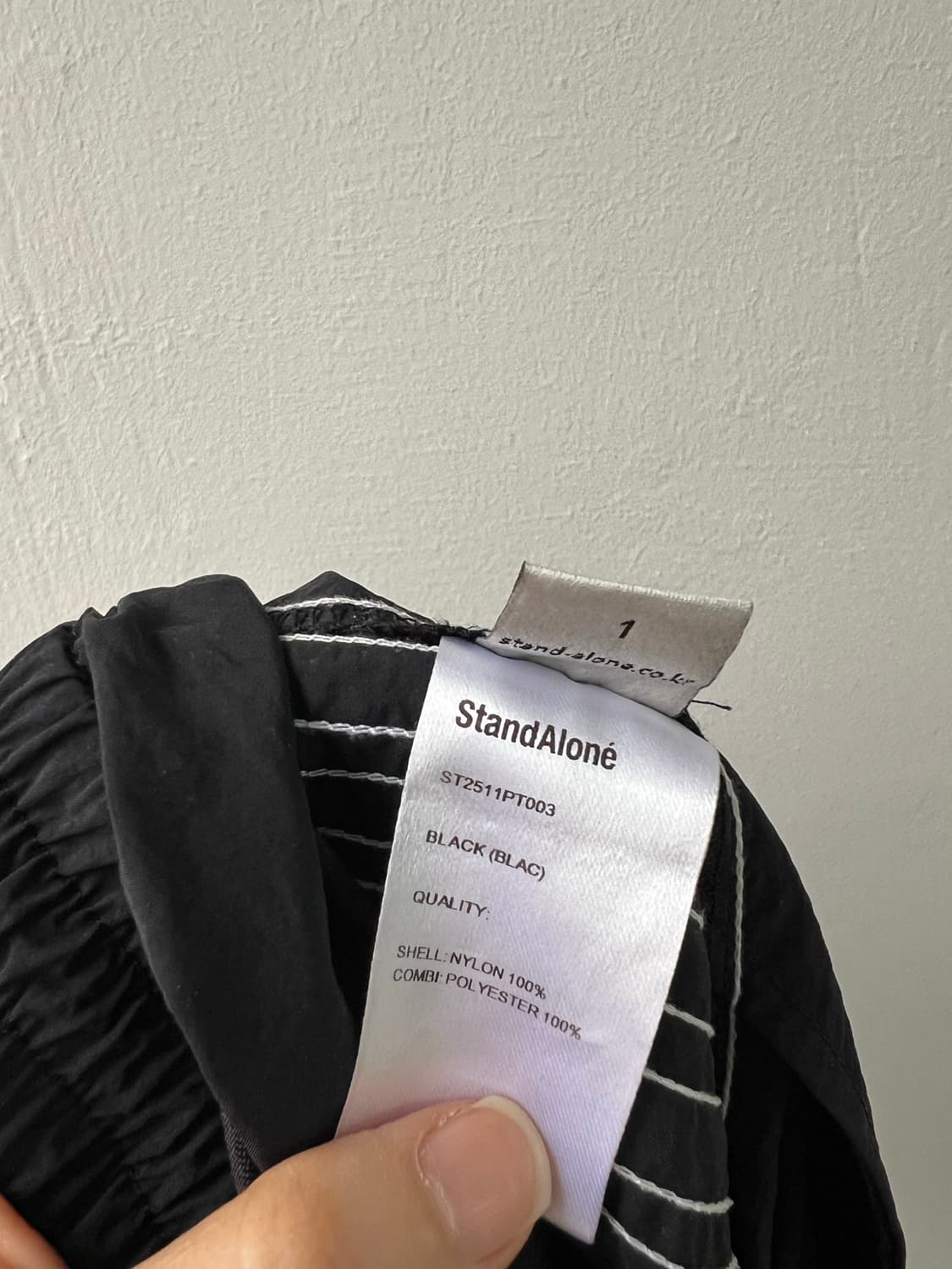 스탠드얼론 밴딩 트랙 와이드 팬츠 상품이미지6