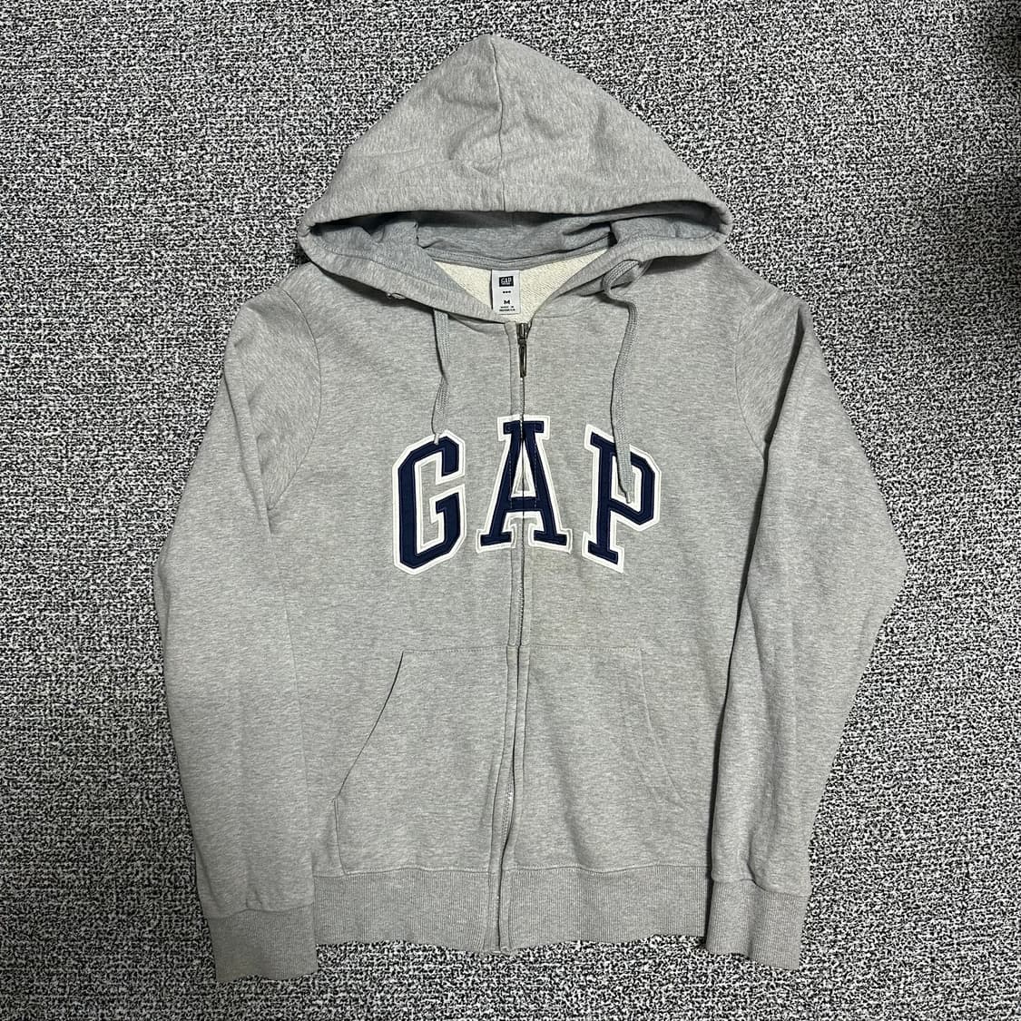 (M) 갭 GAP 그레이 후드 집업 상품이미지1