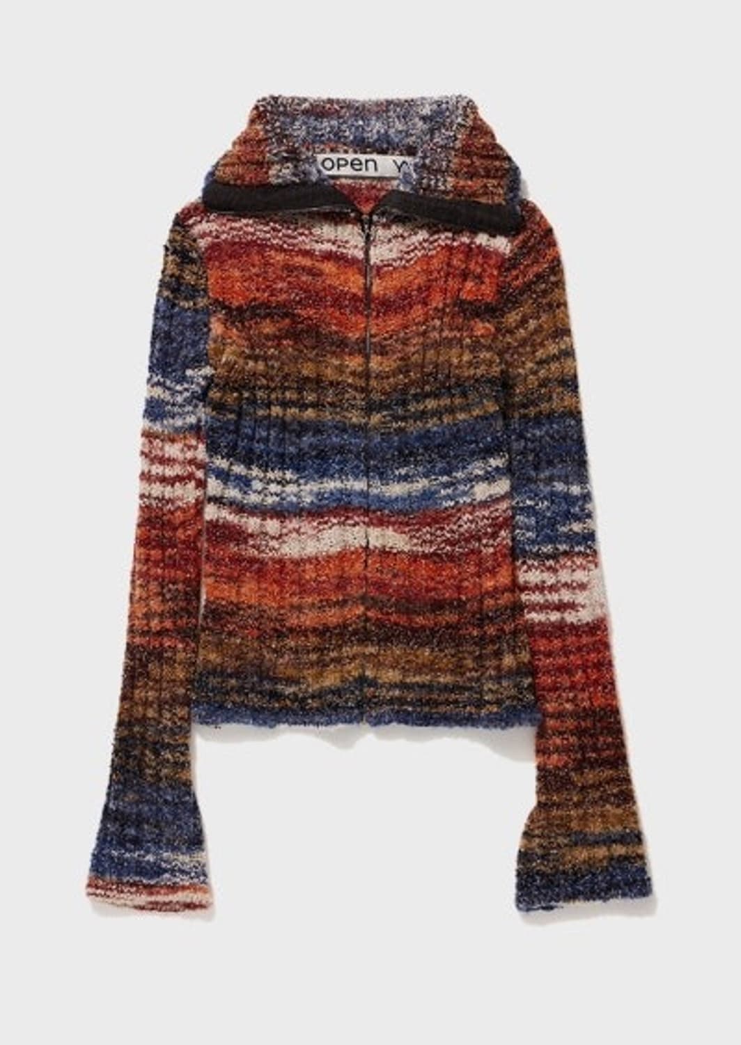 Open yy 오픈와이와이multicolor zip jacket니트 집업 상품이미지1