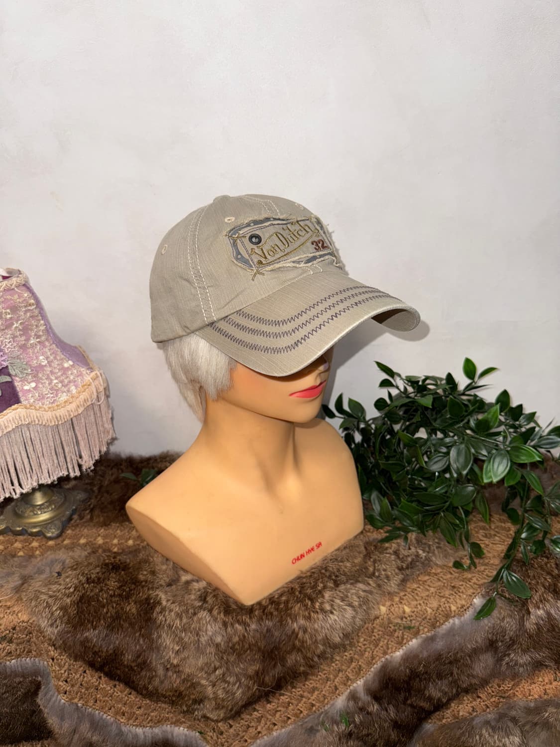 Von Dutch washing gray logo ball cap 상품이미지5