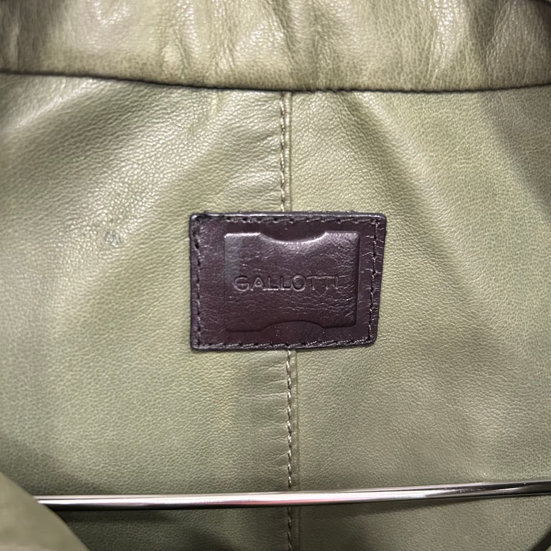 GALLOTTI 리버시블 램스킨 절개 레더자켓 상품이미지4