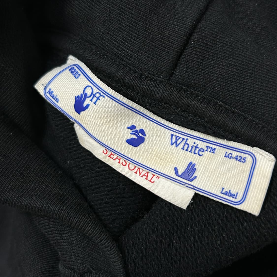 오프화이트 오퍼사이트 블랙 후드(XL) 상품이미지5